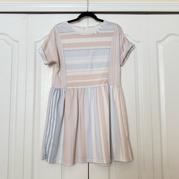 Striped Pastel Dress - Picture 1 of 4